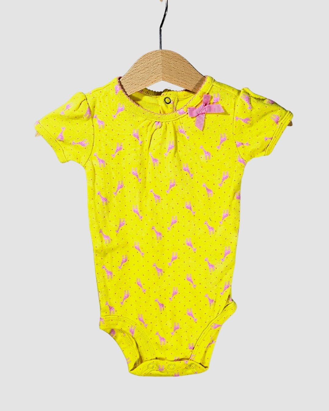 Боди с къс ръкав и панделка