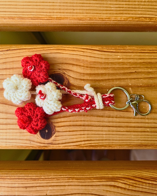 Мартеница-ключодържател цветя