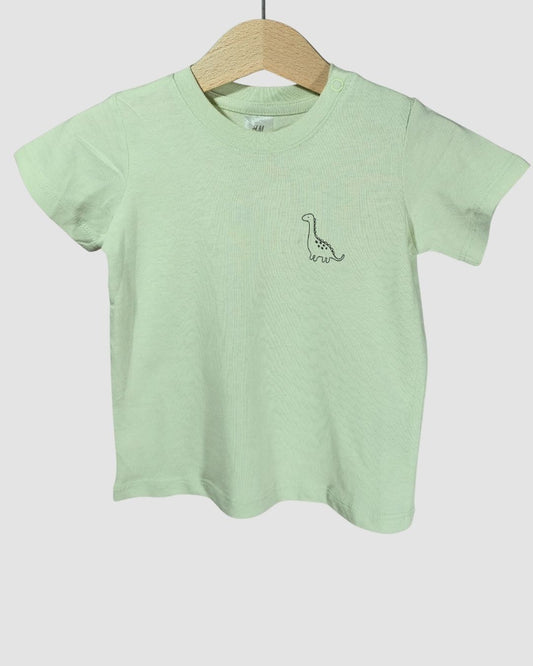 Зелена тениска с динозавърче
