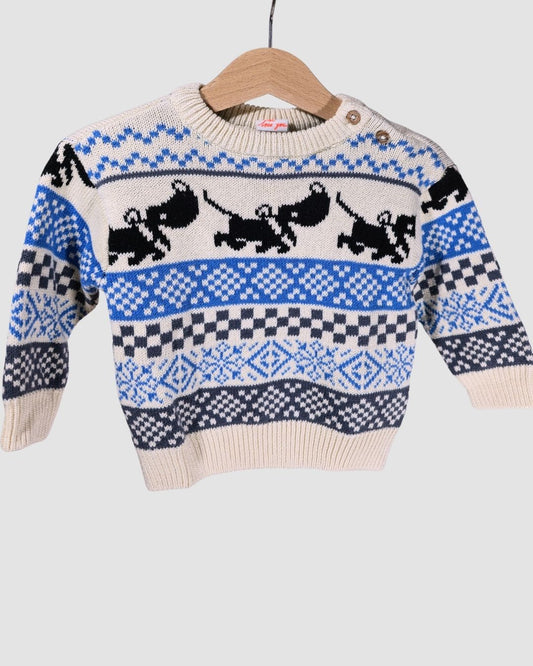 Пуловер с динозавърчета