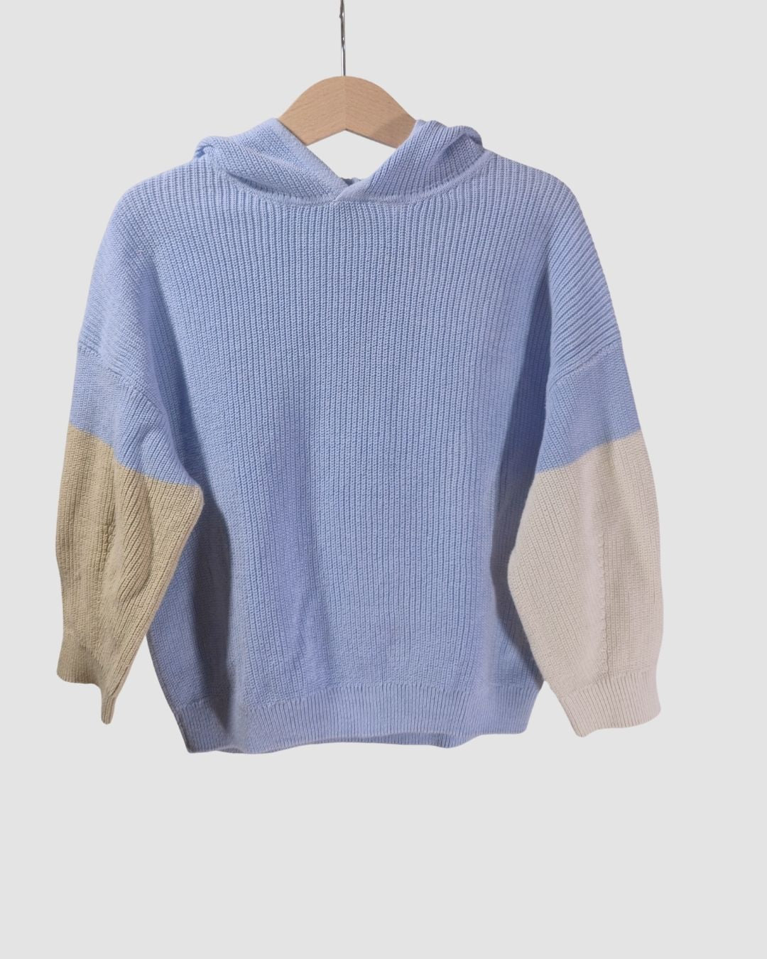 Плетена блуза с качулка