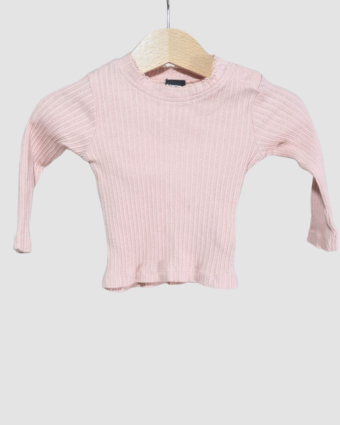 Рипсена розова блуза