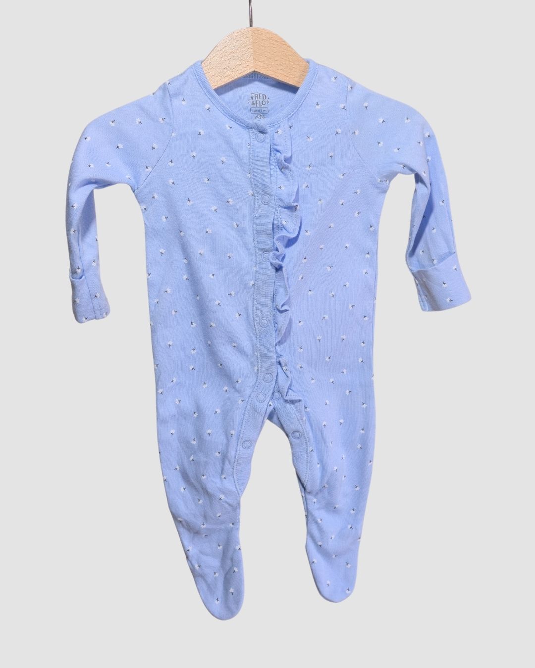 Синя пижама за бебе