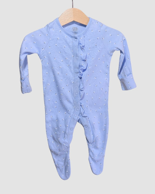 Синя пижама за бебе